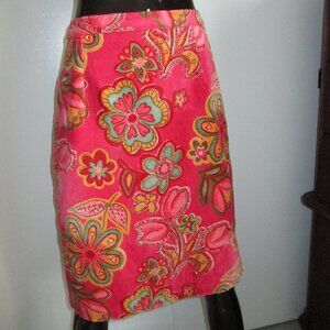 OILILY Southwestern Floral Print Pencil Skirt